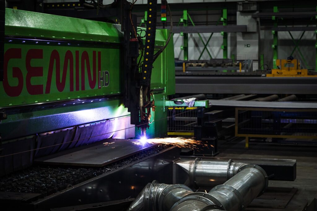 Sheet being Cut by CNC Laser